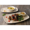 Churchill Raku Oblong Chef Plates Agate Grey 202 x 261mm (Pack of 12) - DF904 Plates Churchill