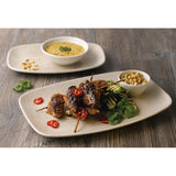 Churchill Raku Oblong Chef Plates Agate Grey 199 x 300mm (Pack of 6) - DF905 Plates Churchill
