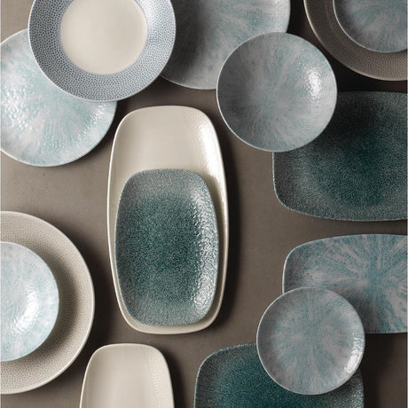 Churchill Raku Oblong Chef Plates Jade Green 157 x 237mm (Pack of 12) - DF914 Plates Churchill