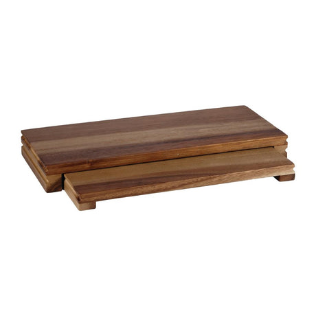 Churchill Alchemy Buffet Wooden Rectangular Presentation Boards 396mm - DF983 Churchill Alchemy Fine China Churchill   