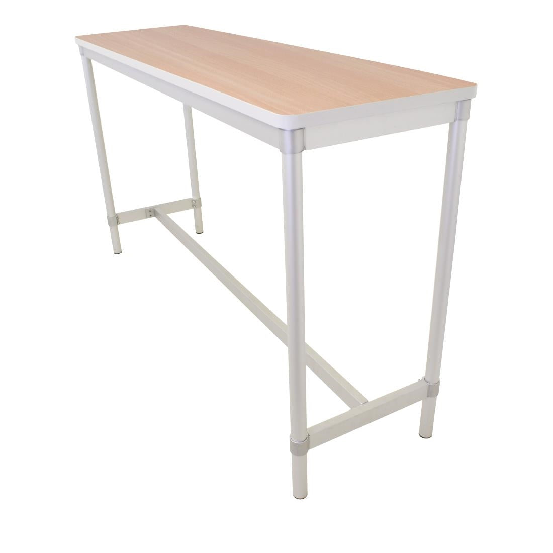 Gopak Enviro Indoor Beech Effect Rectangle Poseur Table 1800mm - DG130-BE Faux Wooden Tables Gopak   