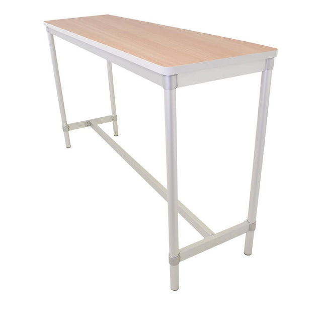 Gopak Enviro Indoor Beech Effect Rectangle Poseur Table 1800mm - DG130-BE Faux Wooden Tables Gopak   