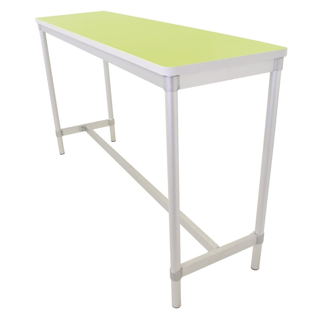 Gopak Enviro Indoor Bright Green Rectangle Poseur Table 1800mm - DG130-BG Faux Wooden Tables Gopak   