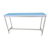 Gopak Enviro Indoor Pastel Blue Rectangle Poseur Table 1800mm - DG130-PB Faux Wooden Tables Gopak   