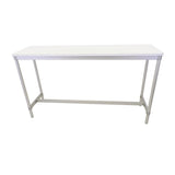 Gopak Enviro Indoor White Rectangle Poseur Table 1800mm - DG130-WH Faux Wooden Tables Gopak   