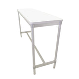 Gopak Enviro Indoor White Rectangle Poseur Table 1800mm - DG130-WH Faux Wooden Tables Gopak   