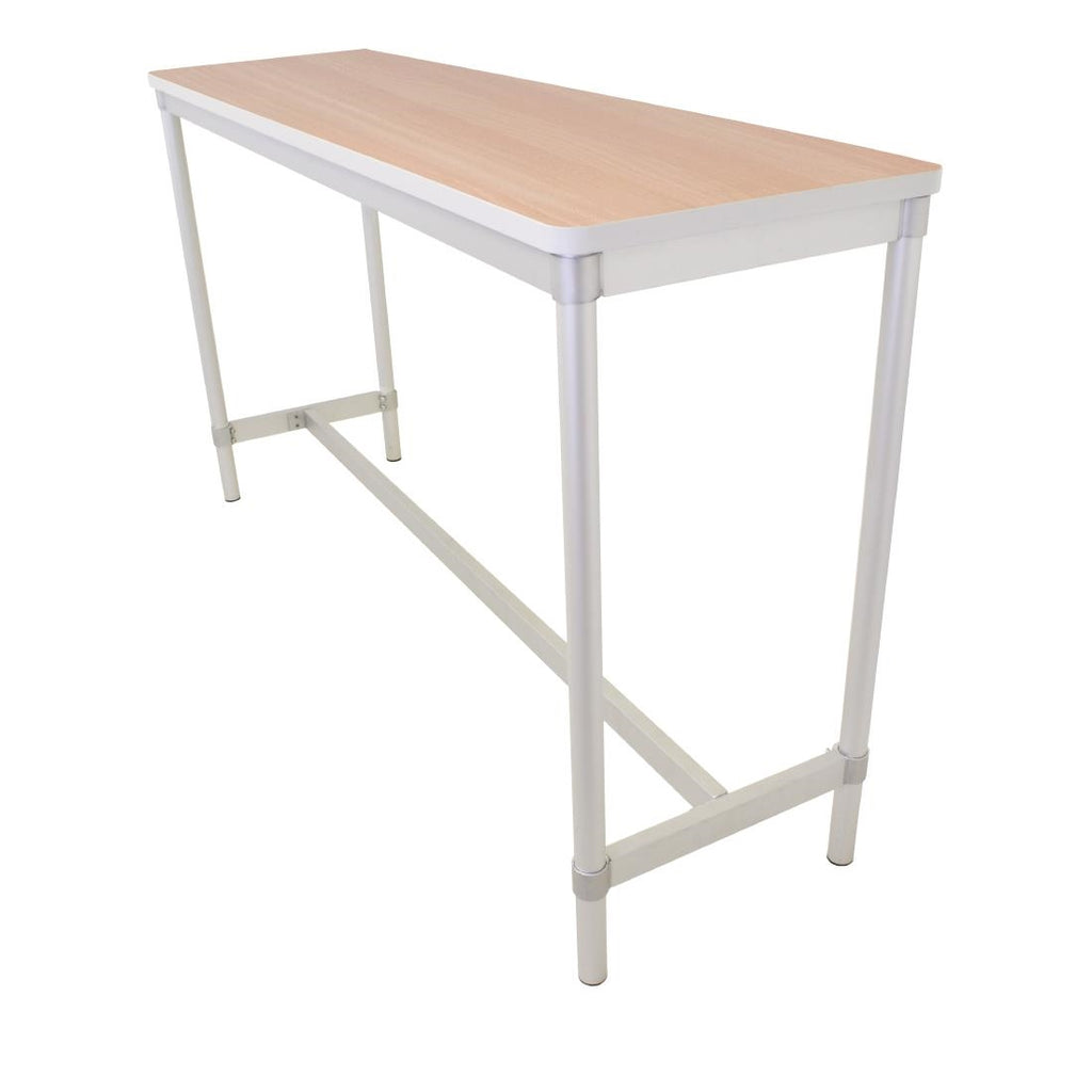 Gopak Enviro Indoor Beech Effect Rectangle Poseur Table 1200mm - DG131-BE Faux Wooden Tables Gopak   