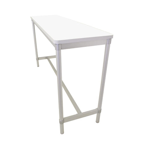 Gopak Enviro Indoor White Rectangle Poseur Table 1200mm - DG131-WH Faux Wooden Tables Gopak   