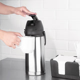 Nisbets Essentials Lever Action Airpot Double Wall 1.9Ltr - DG141  Nisbets Essentials   