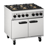 Lincat Phoenix Natural Gas 6 Burner Oven Range PHGR01/N - DG284-N  Lincat   