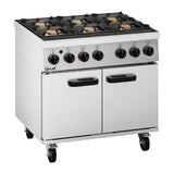 Lincat Phoenix LPG 6 Burner Oven Range PHGR01/P - DG284-P  Lincat   