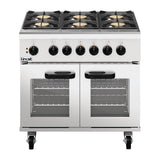 Lincat Phoenix Natural Gas Dual Fuel Oven Range 6 Burners PHDR01/N - DG285-N  Lincat   