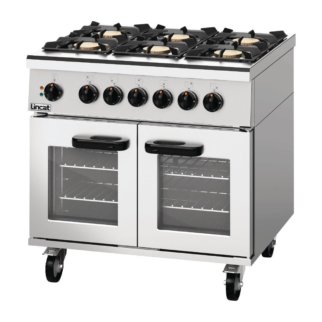 Lincat Phoenix Natural Gas Dual Fuel Oven Range 6 Burners PHDR01/N - DG285-N  Lincat   