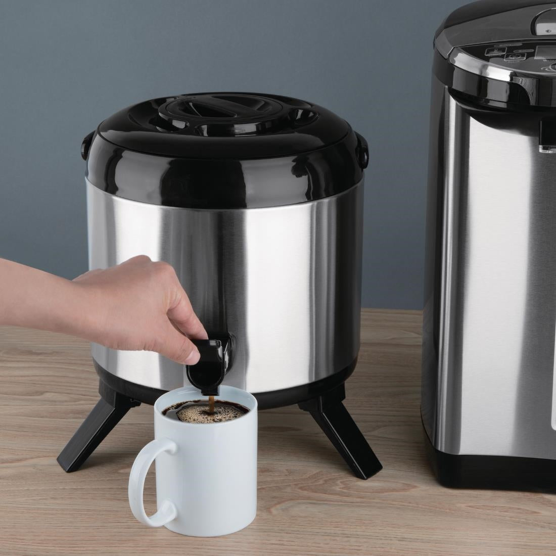 Olympia Stainless Steel Double-Wall Beverage Dispenser 6Ltr - DH709  Olympia   