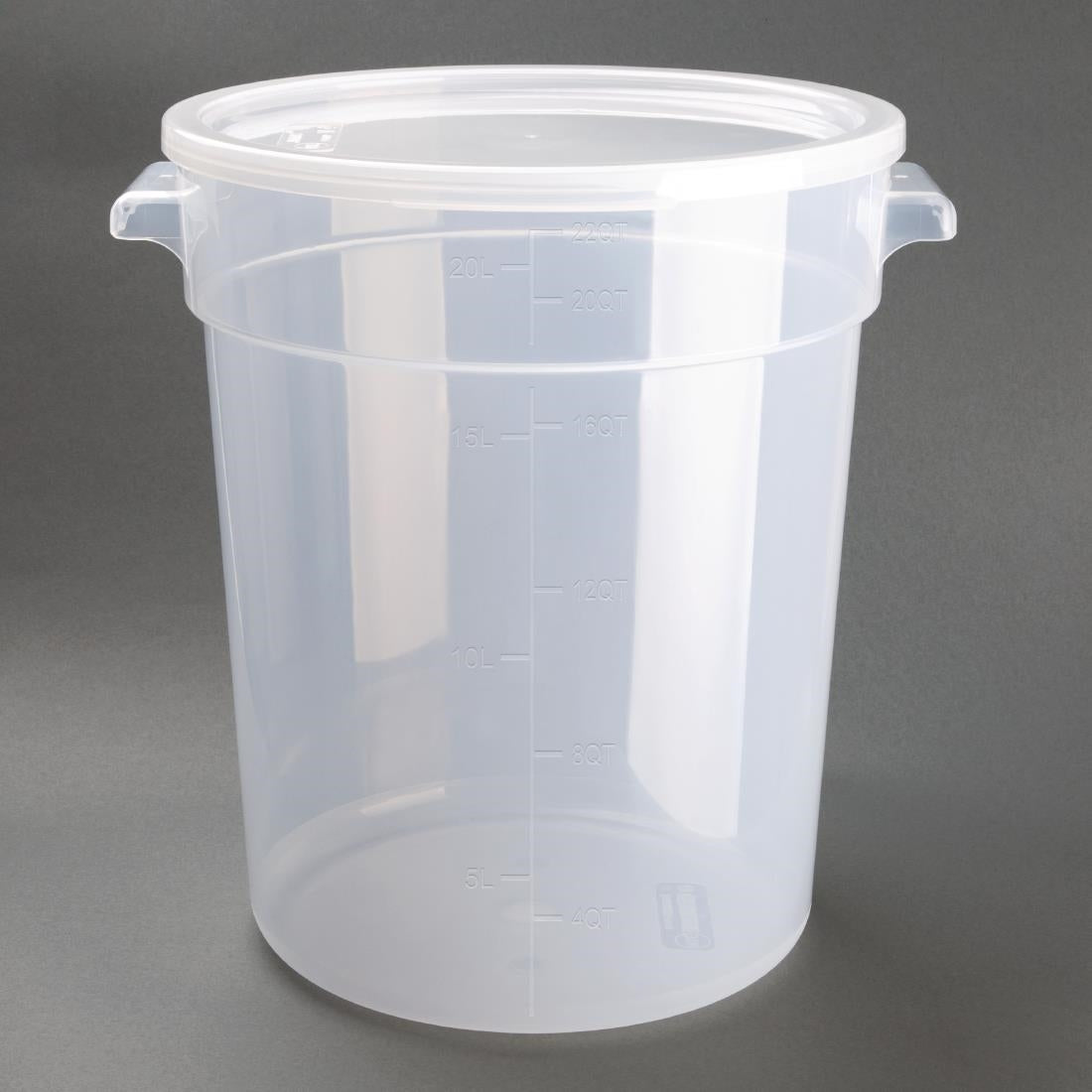 Vogue Polypropylene Round Food Storage Container 20Ltr - DJ962  Vogue   