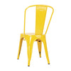 Bolero Bistro Steel Side Chairs Yellow (Pack of 4) - DK292 Metal Dining Chairs Bolero   