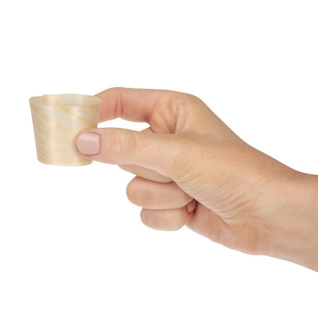 Fiesta Compostable Wooden Sauce Pots 38ml / 1.25oz (Pack of 100) - DK388  Fiesta   