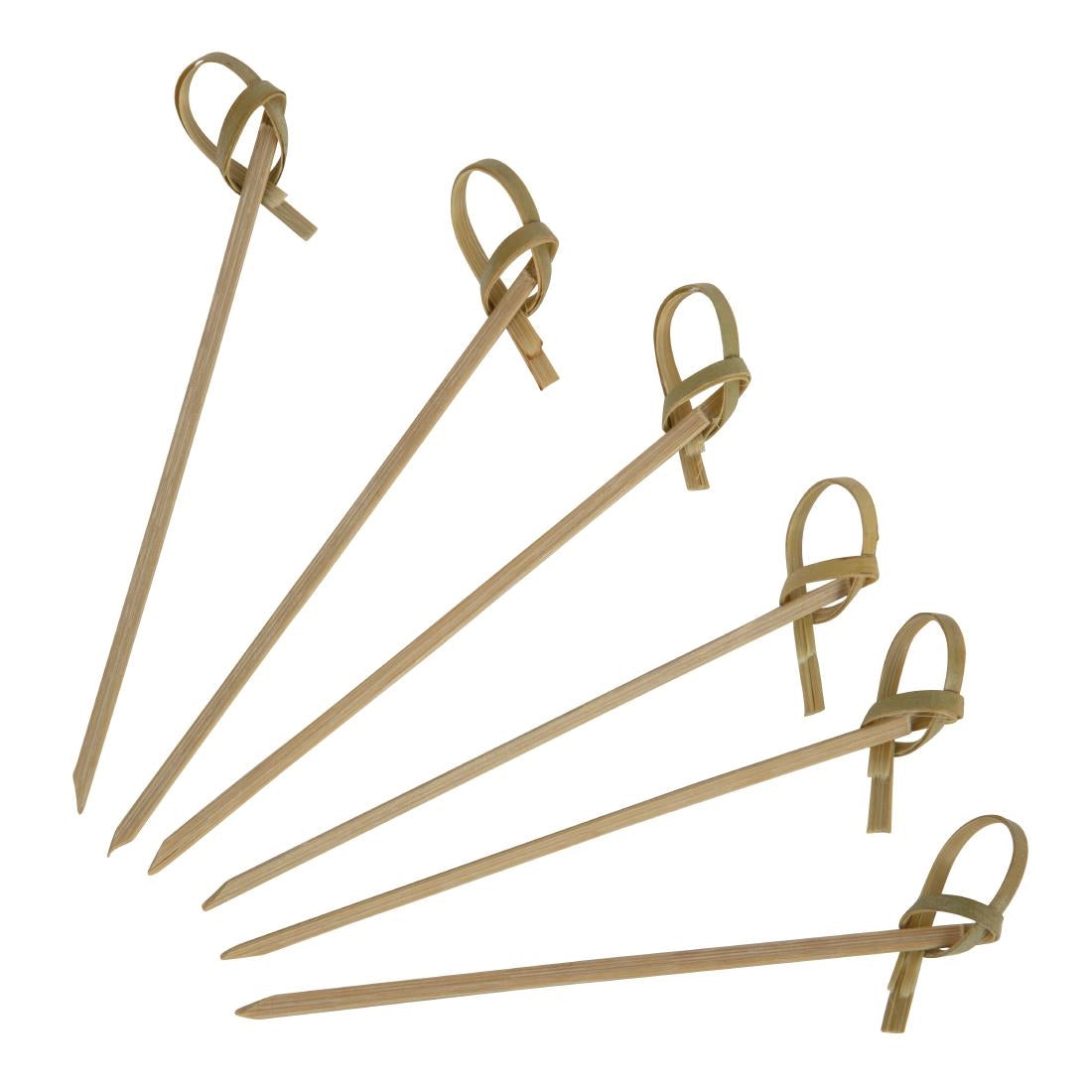Fiesta Compostable Bamboo Looped Skewers 90mm (Pack of 100) - DK396  Fiesta   