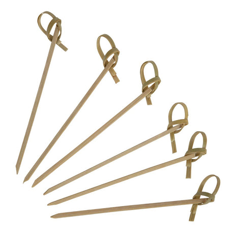 Fiesta Compostable Bamboo Looped Skewers 90mm (Pack of 100) - DK396  Fiesta   