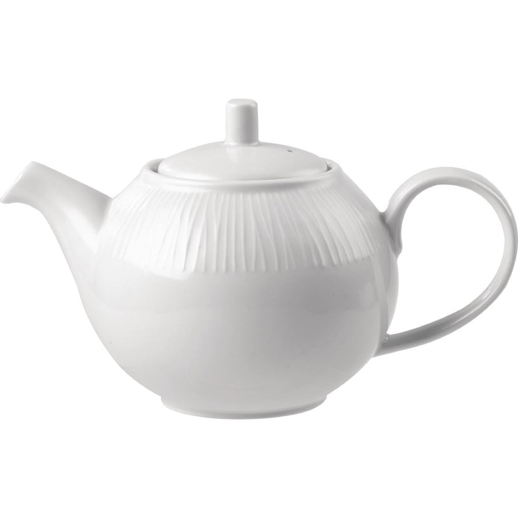 Churchill Bamboo Teapot 443ml (Pack of 4) - DK403 Churchill Super Vitrified Churchill   