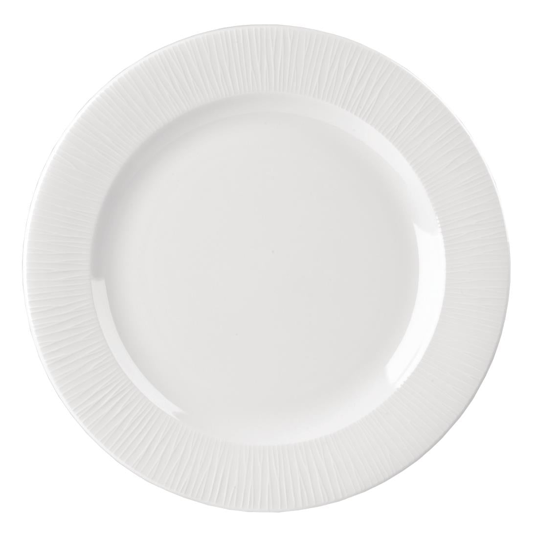 Churchill Bamboo Footed Plate 304mm (Pack of 12) - DK410 Plates Churchill