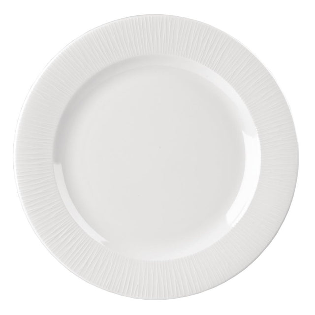 Churchill Bamboo Footed Plate 304mm (Pack of 12) - DK410 Plates Churchill