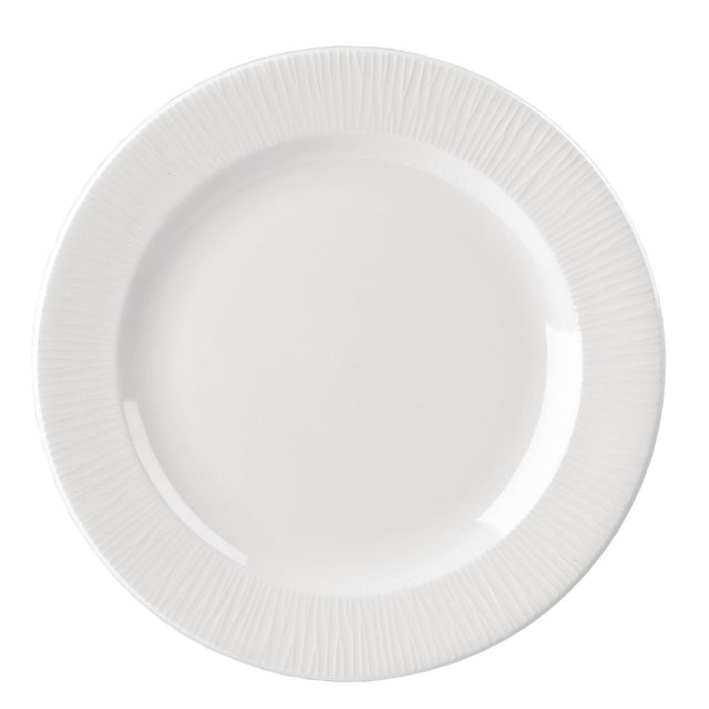 Churchill Bamboo Footed Plate 231mm (Pack of 12) - DK411 Plates Churchill