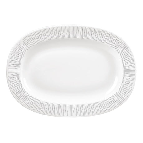 Churchill Bamboo Oval Dish Large Rimmed 330mm (Pack of 6) - DK419 Churchill Super Vitrified Churchill   