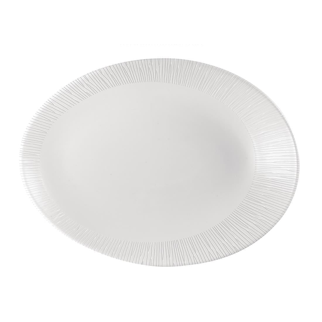 Churchill Bamboo Oval Plate 350 x 267mm (Pack of 12) - DK423 Plates Churchill