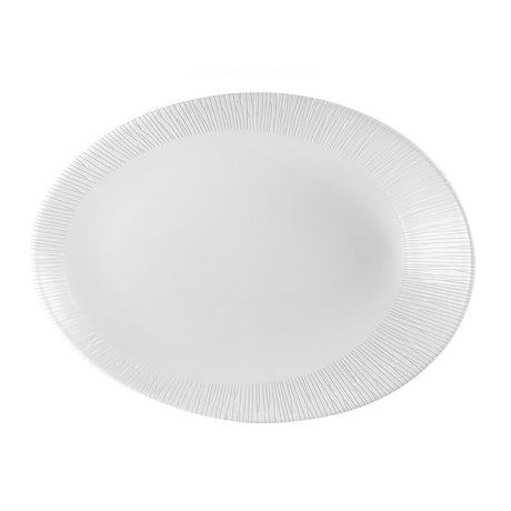 Churchill Bamboo Oval Plate 350 x 267mm (Pack of 12) - DK423 Plates Churchill