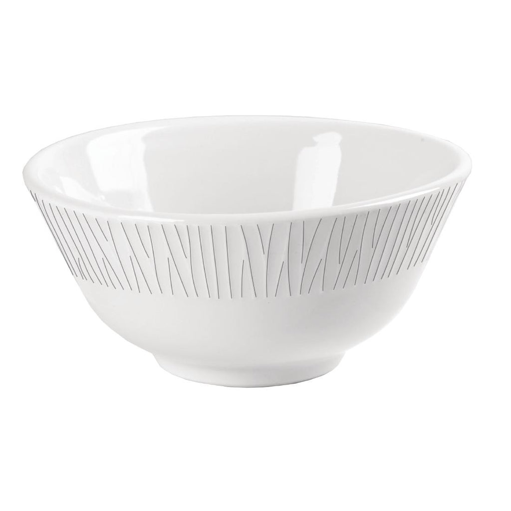 Churchill Bamboo Rice Bowl 114mm (Pack of 12) - DK435 Bowls Churchill