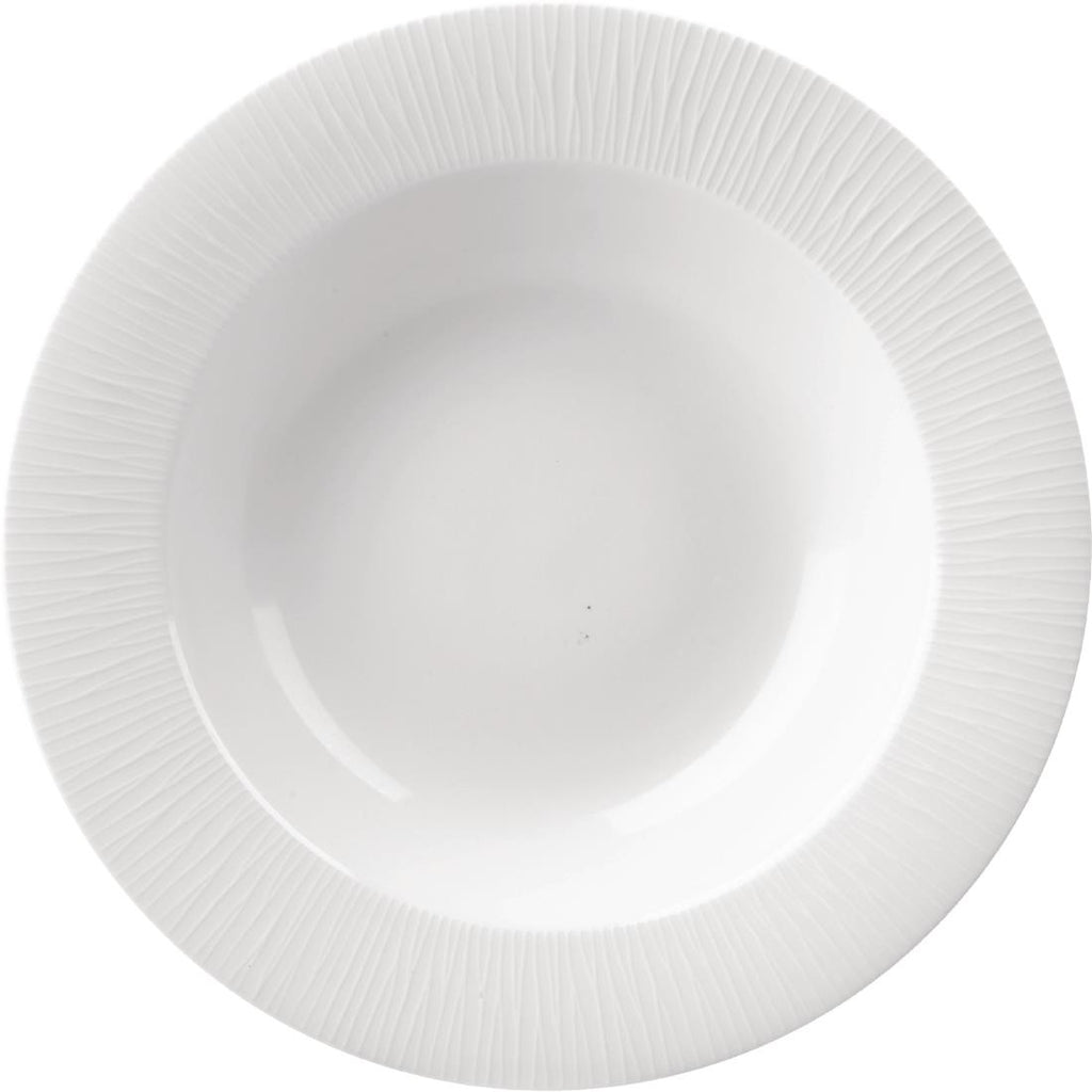 Churchill Bamboo Rimmed Bowl 247mm (Pack of 12) - DK436 Bowls Churchill