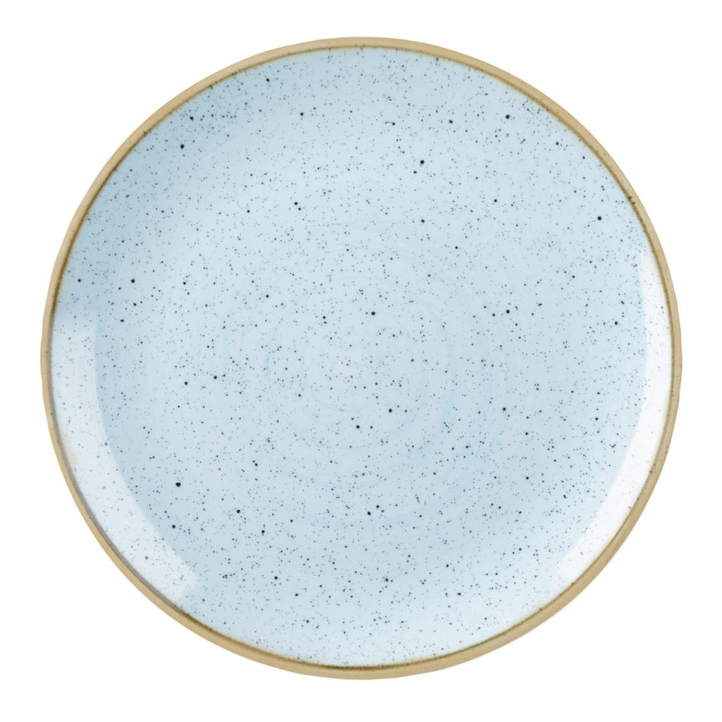 Churchill Stonecast Round Coupe Plate Duck Egg Blue 185mm (Pack of 12) - DK502 Plates Churchill