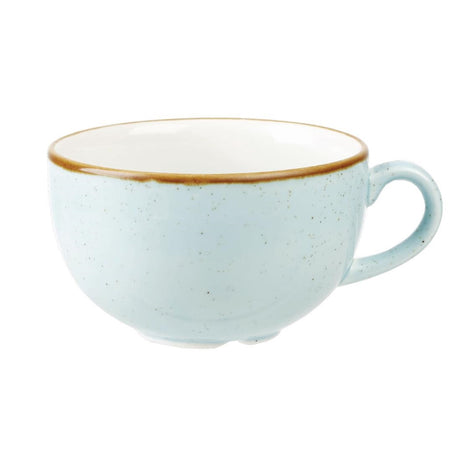 Churchill Stonecast Cappuccino Cup Duck Egg Blue 12oz (Pack of 12) - DK513 Cups and Mugs Churchill