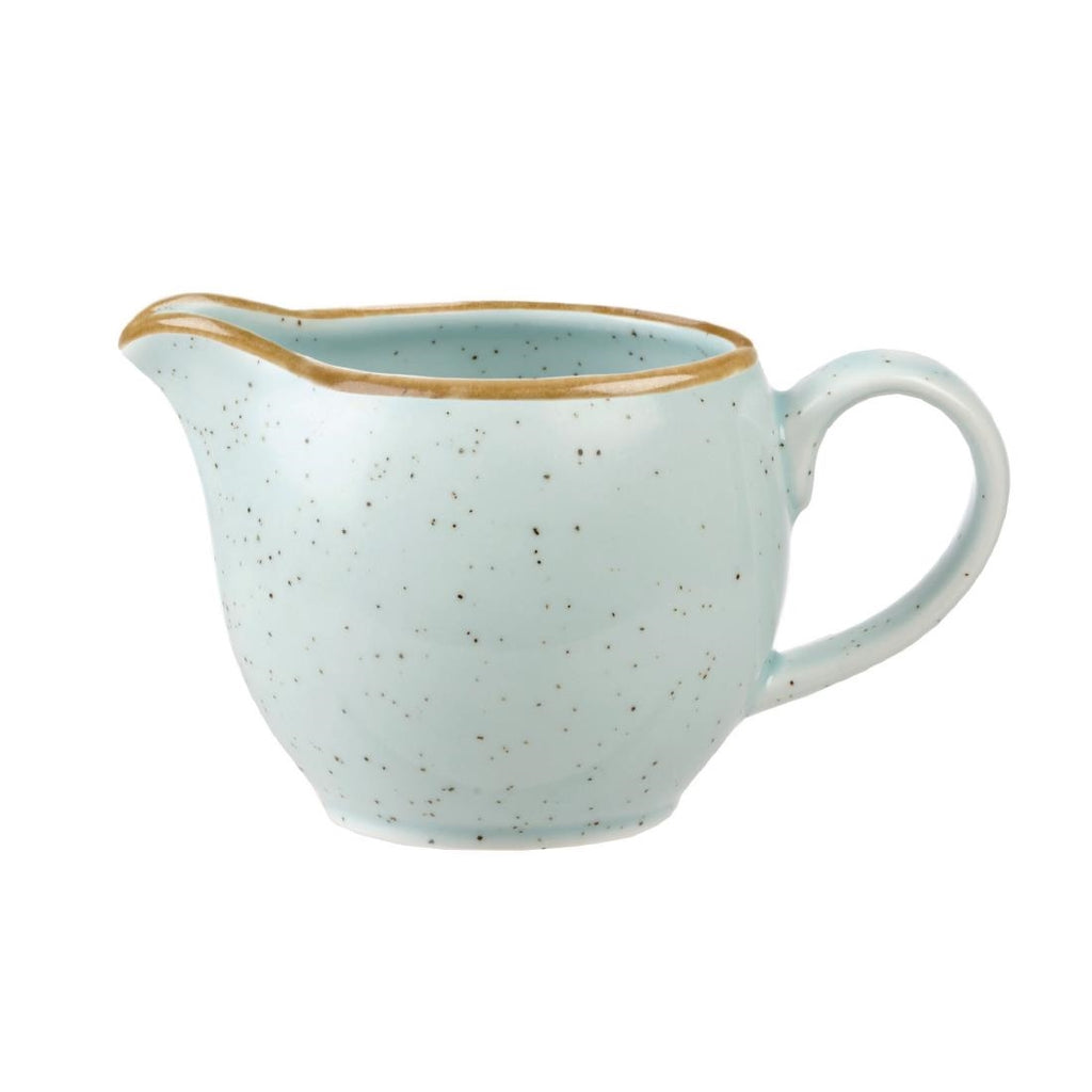 Churchill Stonecast Milk Jugs Duck Egg Blue 113mm (Pack of 4) - DK516 Churchill Super Vitrified Churchill   
