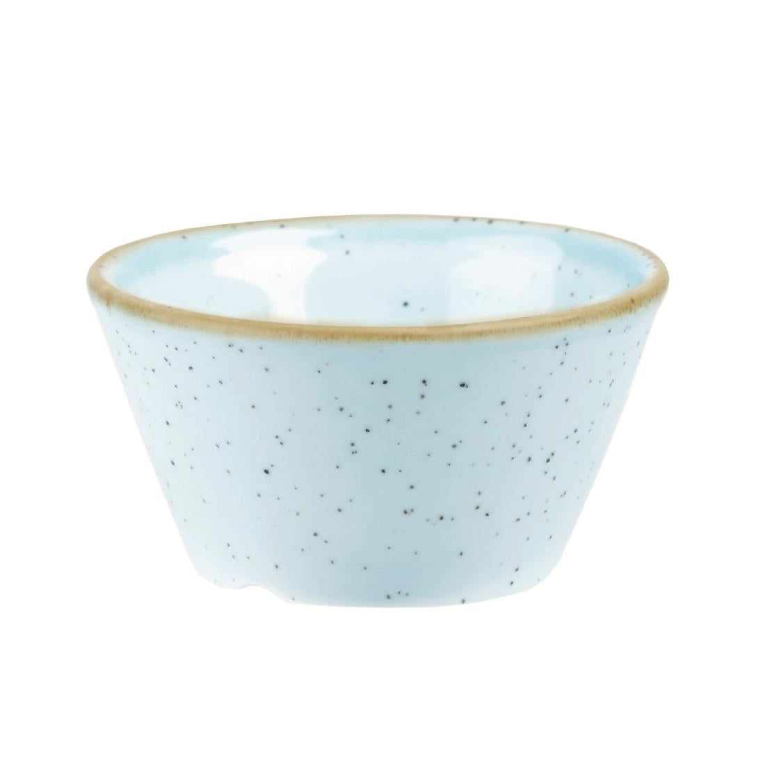 Churchill Stonecast X Squared Sauce Dish Duck Egg Blue 3oz - DK517 Churchill Super Vitrified Churchill   