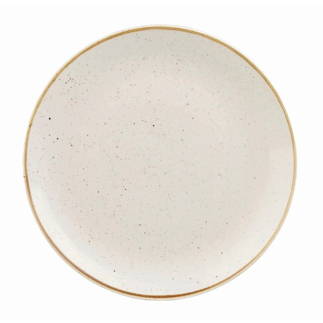 Churchill Stonecast Round Coupe Plate Barley White 200mm (Pack of 12) - DK519 Plates Churchill