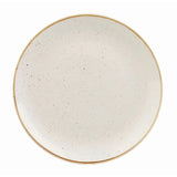 Churchill Stonecast Round Coupe Plate Barley White 200mm (Pack of 12) - DK519 Plates Churchill