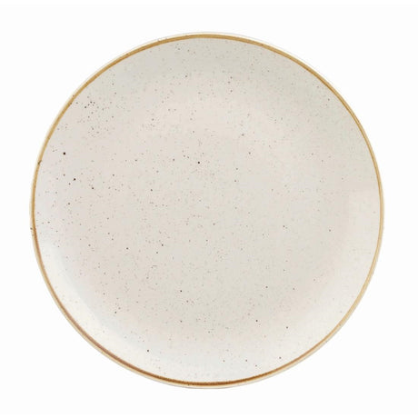 Churchill Stonecast Round Coupe Plate Barley White 200mm (Pack of 12) - DK519 Plates Churchill
