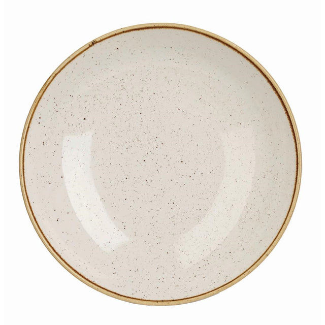 Churchill Stonecast Round Coupe Bowl Barley White 220mm (Pack of 12) - DK522 Bowls Churchill