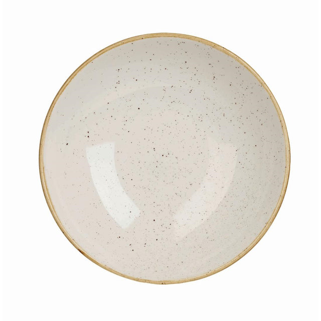 Churchill Stonecast Round Coupe Bowl Barley White 200mm (Pack of 12) - DK523 Bowls Churchill