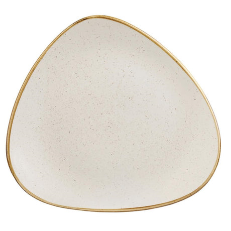 Churchill Stonecast Triangle Plate Barley White 305mm (Pack of 6) - DK524 Plates Churchill