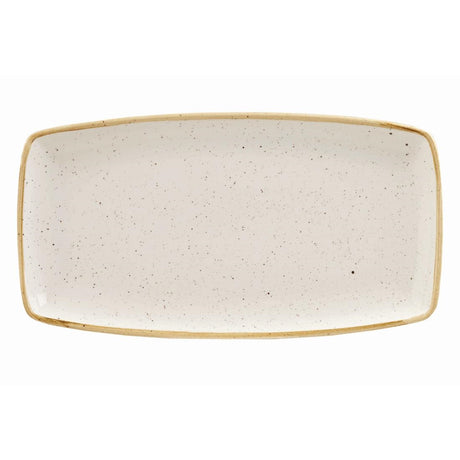 Churchill Stonecast Rectangular Plate Barley White 350 x 185mm - DK527 Plates Churchill