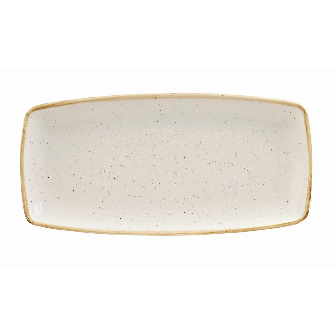Churchill Stonecast Rectangular Plate Barley White 295 x 150mm - DK528 Plates Churchill