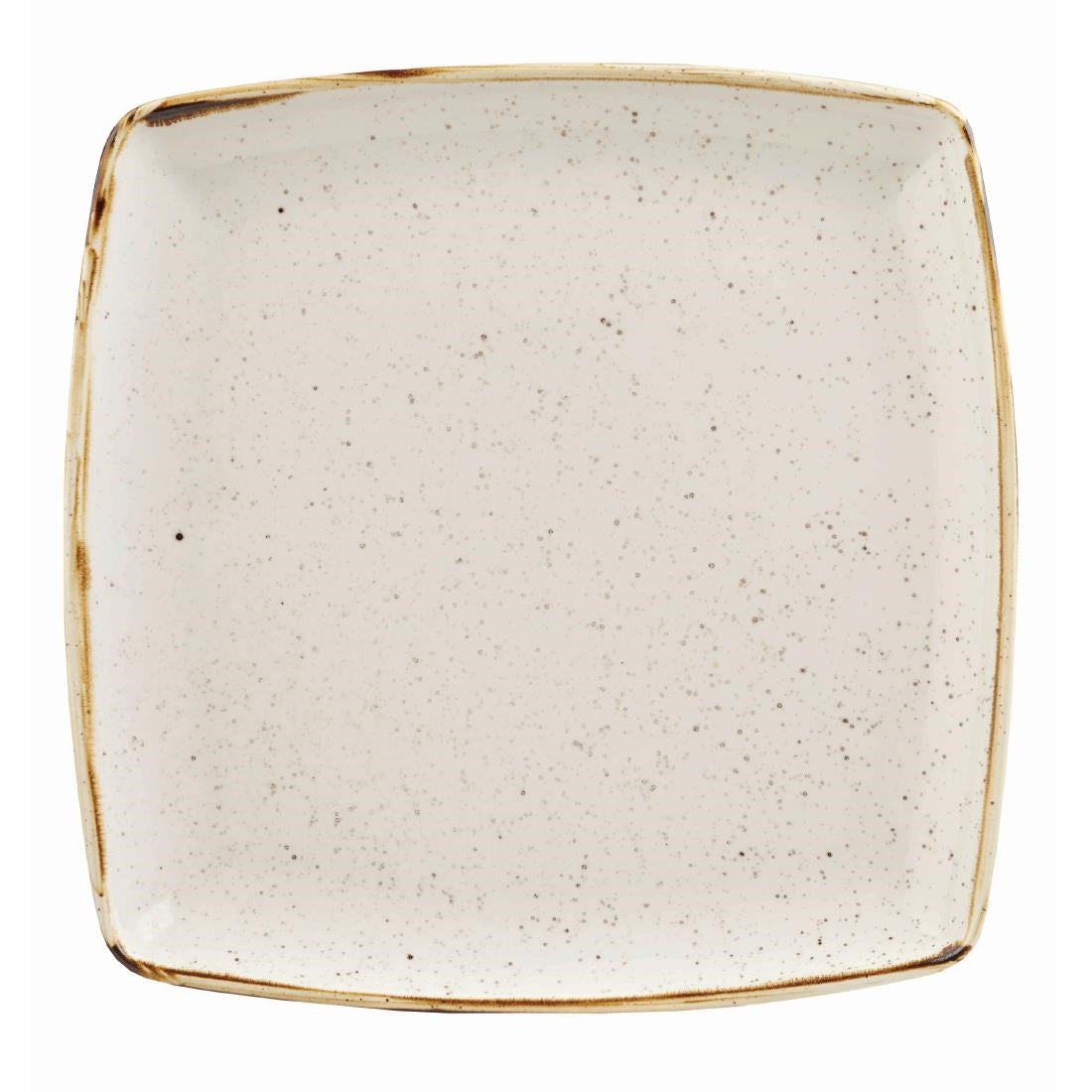 Churchill Stonecast Deep Square Plate Barley White 260mm (Pack of 6) - DK529 Plates Churchill