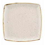 Churchill Stonecast Deep Square Plate Barley White 260mm (Pack of 6) - DK529 Plates Churchill