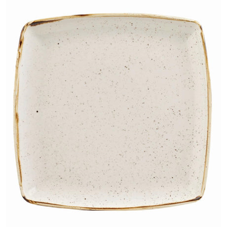 Churchill Stonecast Deep Square Plate Barley White 260mm (Pack of 6) - DK529 Plates Churchill