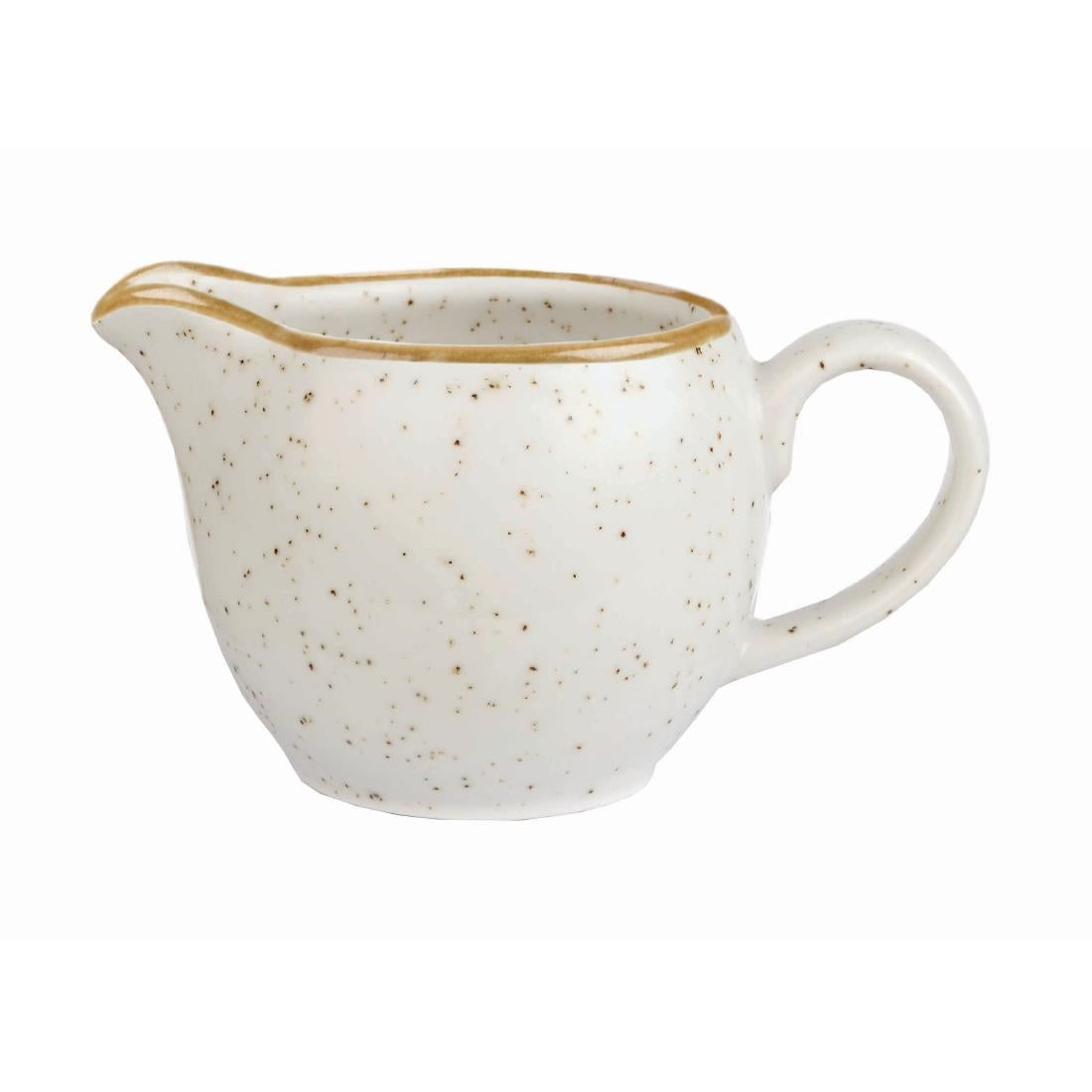 Churchill Stonecast Milk Jugs Barley White 113mm (Pack of 4) - DK534 Churchill Super Vitrified Churchill   