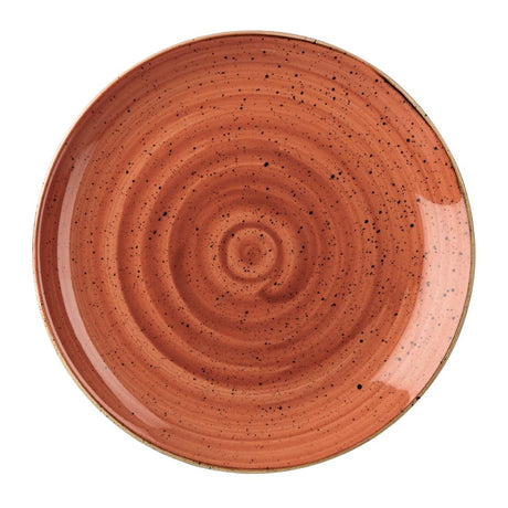Churchill Stonecast Round Coupe Plate Spiced Orange 200mm (Pack of 12) - DK537 Plates Churchill