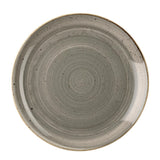 Churchill Stonecast Round Coupe Plate Peppercorn Grey 200mm - DK554 Plates Churchill
